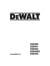 DeWalt D28493 Manual de usuario