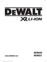 DeWalt DCR020 Manual de usuario
