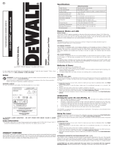 DeWalt DW0851 Manual de usuario