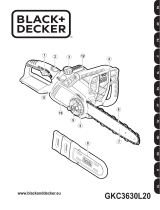 BLACK+DECKER Tronçonneuse Sans Fil 36V Manual de usuario