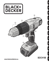 Black & Decker 2-Gang Akku-Schlagbohrschrauber 18 Volt BDCH188N -ohne Akku und Ladegerät Manual de usuario
