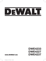 DeWalt DWE4233 Manual de usuario