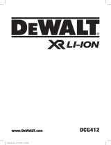 DeWalt DCG412 Manual de usuario