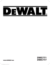 DeWalt DWS777 Manual de usuario