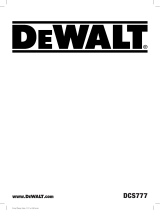 DeWalt DCS777 Manual de usuario