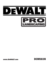 DeWalt PRO LANDSCAPING DCM583N Manual de usuario