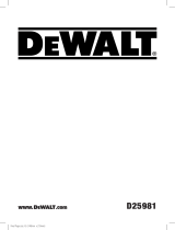 DeWalt D25981 Manual de usuario