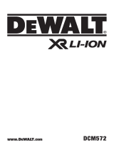 DeWalt DCM572 Manual de usuario