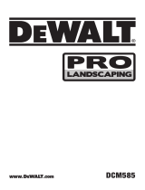 DeWalt DCM585 Manual de usuario