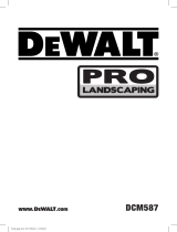 DeWalt Pro Landscaping DCM587 Manual de usuario
