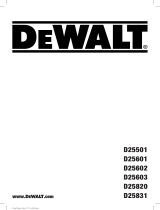 DeWalt D25820K Manual de usuario