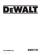 DeWalt DWS778 Manual de usuario