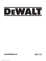 DeWalt D27113 Manual de usuario