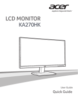 Acer KA270HK Guía de inicio rápido