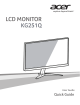 Acer KG251Q Guía de inicio rápido
