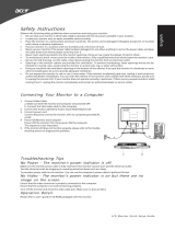 Acer X163WL Guía de inicio rápido