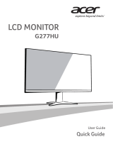 Acer G277HU Guía de inicio rápido