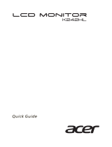Acer K242HL Guía de inicio rápido
