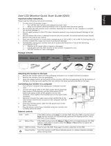 Acer V193W Guía de inicio rápido