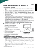 Acer X193HQ Guía de inicio rápido