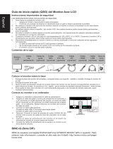 Acer XF270HU Guía de inicio rápido