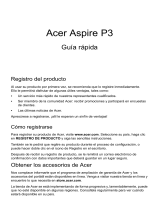 Acer Aspire P3-131 Guía de inicio rápido
