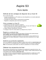 Acer Aspire S3-392 Guía de inicio rápido
