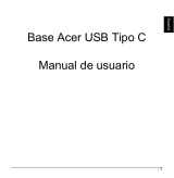 Acer Type C docking Manual de usuario
