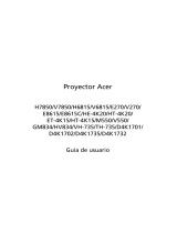 Acer H7850 Manual de usuario