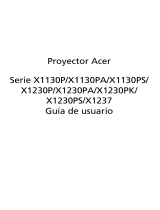 Acer X1237 Manual de usuario