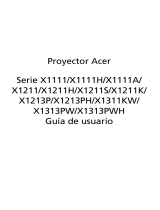 Acer X1213P Manual de usuario