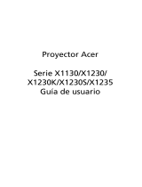 Acer X1230 Manual de usuario