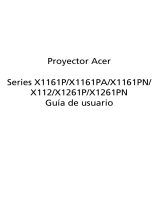 Acer X1161Pn Manual de usuario