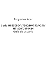 Acer V7500 Manual de usuario