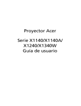 Acer X1140A Manual de usuario