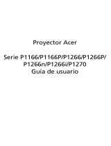 Acer P1266 Manual de usuario