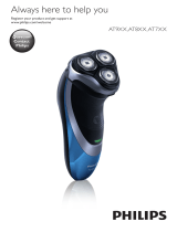 Philips AT881 Wet and Dry Electric Shaver Series 3000 Manual de usuario