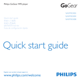 Philips SA3MXX02B/93 Guía de inicio rápido