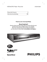 Philips DVDR7260H/58 Manual de usuario