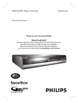 Philips DVDR7250H Manual de usuario
