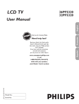 Philips 26PF5320/28 Manual de usuario