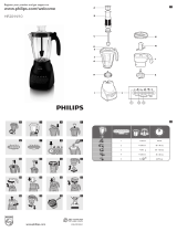 Philips hr2044 600 w 2 liter blender Manual de usuario