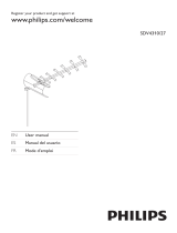 Philips SDV4310 - HDTV Antenna - Outdoor Manual de usuario