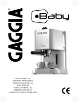 Gaggia RI9301 Gaggia Baby Manual de usuario