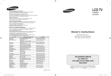 Samsung LE52F9 Manual de usuario