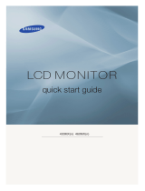 Samsung 400MXN - SyncMaster - 40" LCD Flat Panel Display Guía de inicio rápido