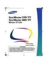 Samsung SyncMaster 560V TFT Manual de usuario