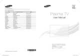 Samsung pl43e400 Manual de usuario