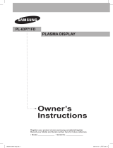 Samsung PL-63P71FD Manual de usuario