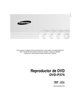 Samsung DVD-P375 Manual de usuario